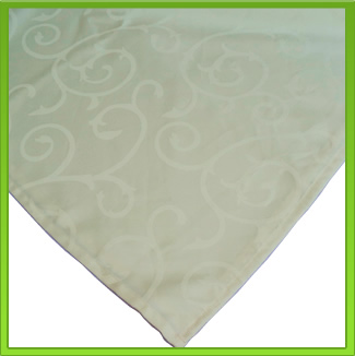 Cream Rectangle Tablecloth